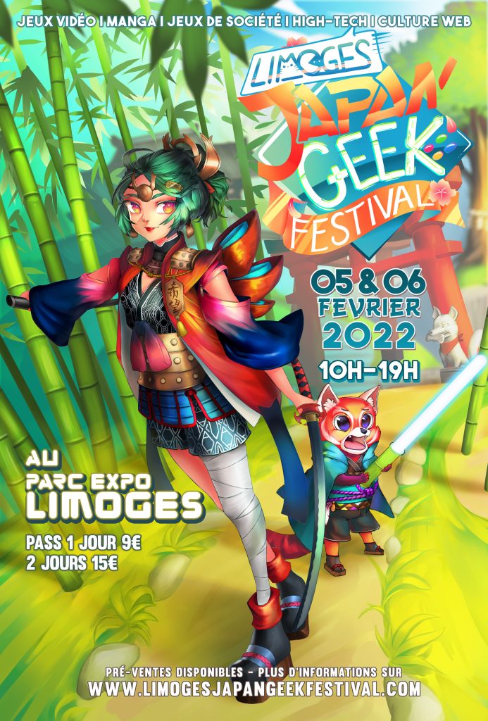 Affiche du festival – © Limoges Japan Geek Festival – 2022